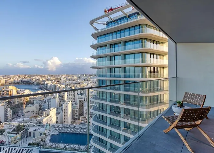 Luxury On 16th Floor In Mercury Tower San Ġiljan